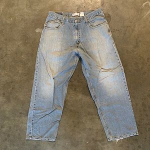 VINTAGE LEVIS SILVER TAB BAGGY SZ 36